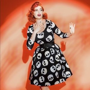 Deadly Dames Skull Hotrod Honey Dress size XL